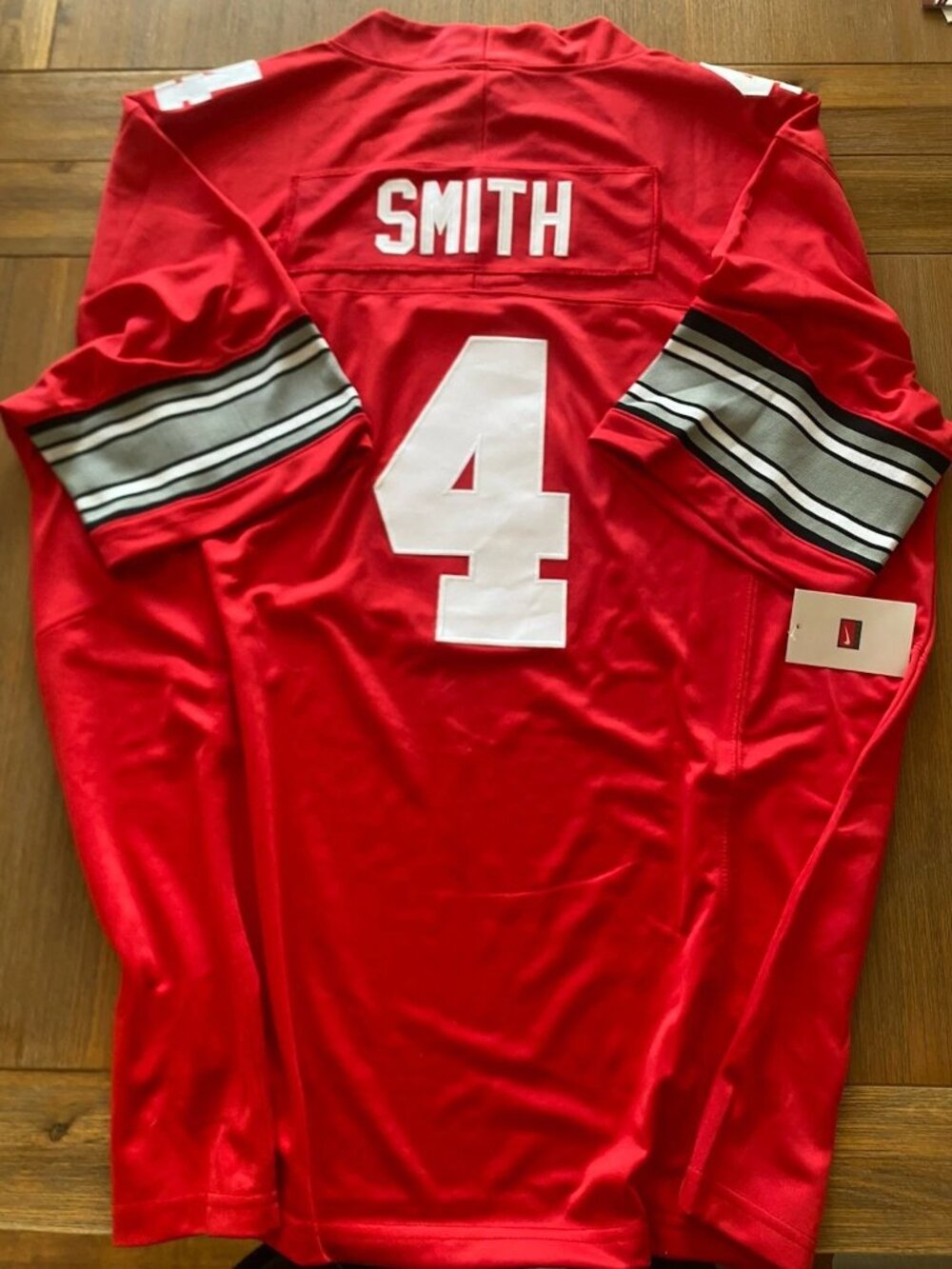 Jeremiah Smith Vapor Jersey 4 Stitched Scarlet Red